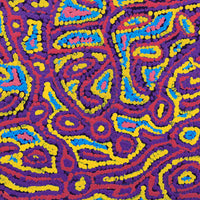 Aboriginal Artwork by Magda Nakamarra Curtis, Lappi Lappi Jukurrpa, 46x46cm