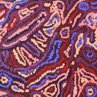Aboriginal Artwork by Magda Nakamarra Curtis, Lappi Lappi Jukurrpa, 46x46cm