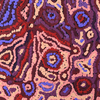 Aboriginal Artwork by Magda Nakamarra Curtis, Lappi Lappi Jukurrpa, 46x46cm
