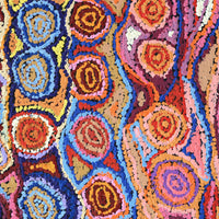 Aboriginal Artwork by Magda Nakamarra Curtis, Lappi Lappi Jukurrpa, 61x46cm