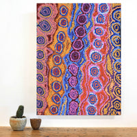Aboriginal Artwork by Magda Nakamarra Curtis, Lappi Lappi Jukurrpa, 61x46cm
