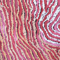 Aboriginal Artwork by Magda Nakamarra Curtis, Lappi Lappi Jukurrpa, 91x30cm