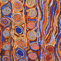 Aboriginal Artwork by Magda Nakamarra Curtis, Lappi Lappi Jukurrpa, 91x61cm
