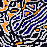 Aboriginal Artwork by Magda Nakamarra Curtis, Lappi Lappi Jukurrpa, 30x30cm