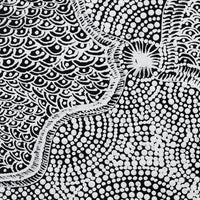 Aboriginal Artwork by Maggie Napangardi Williams, Janmarda Jukurrpa (Bush Onion Dreaming), 30x30cm