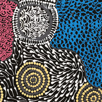 Aboriginal Artwork by Maggie Napangardi Williams, Janmarda Jukurrpa (Bush Onion Dreaming), 30x30cm