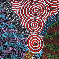 Aboriginal Artwork by Maggie Napangardi Williams, Janmarda Jukurrpa (Bush Onion Dreaming), 61x46cm