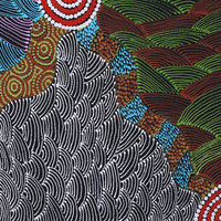 Aboriginal Artwork by Maggie Napangardi Williams, Janmarda Jukurrpa (Bush Onion Dreaming), 61x46cm