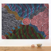 Aboriginal Artwork by Maggie Napangardi Williams, Janmarda Jukurrpa (Bush Onion Dreaming), 61x46cm