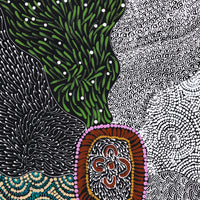 Aboriginal Artwork by Maggie Napangardi Williams, Janmarda Jukurrpa (Bush Onion Dreaming), 76x61cm