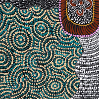 Aboriginal Artwork by Maggie Napangardi Williams, Janmarda Jukurrpa (Bush Onion Dreaming), 76x61cm
