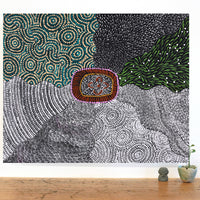 Aboriginal Artwork by Maggie Napangardi Williams, Janmarda Jukurrpa (Bush Onion Dreaming), 76x61cm