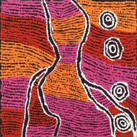 Aboriginal Artwork by Maggie Napaljarri Ross, Janganpa Jukurrpa - Mawurrji, 30x30cm
