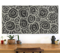 Aboriginal Artwork by Maria Nampijinpa Brown, Pamapardu Jukurrpa (Flying Ant Dreaming) - Warntungurru, 122x61cm