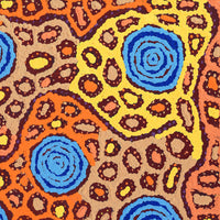 Aboriginal Artwork by Maisie Nungarrayi Ward, Kurrkara Jukurrpa (Desert Oak Dreaming) - Mina Mina, 30x30cm