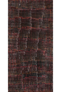 Aboriginal Artwork by Maitland Jupurrula Nelson, Patterns of the Landscape around Yuendumu, 61x30cm