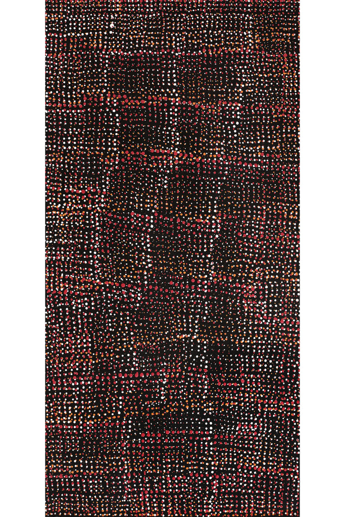 Aboriginal Artwork by Maitland Jupurrula Nelson, Patterns of the Landscape around Yuendumu, 61x30cm