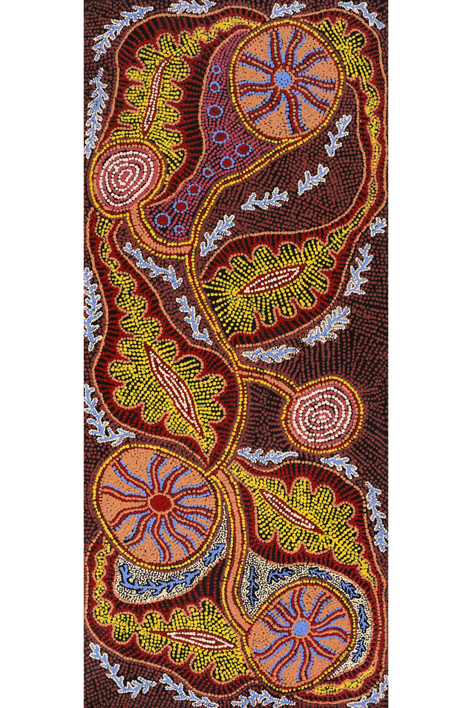 Aboriginal Artwork by Makiniti Minutjukur, Ernabella Area, 107x46cm