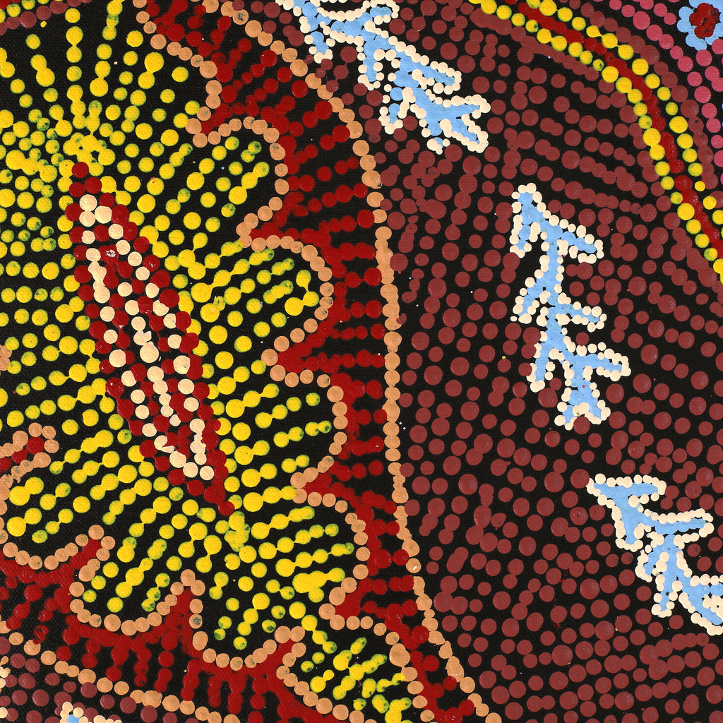 Aboriginal Artwork by Makiniti Minutjukur, Ernabella Area, 107x46cm