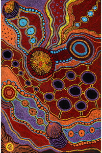 Aboriginal Artwork by Makiniti Minutjukur, Ernabella Area, 107x70cm