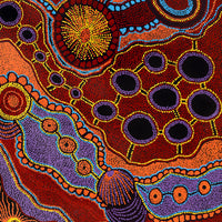 Aboriginal Artwork by Makiniti Minutjukur, Ernabella Area, 107x70cm