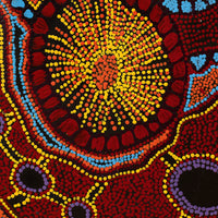 Aboriginal Artwork by Makiniti Minutjukur, Ernabella Area, 107x70cm