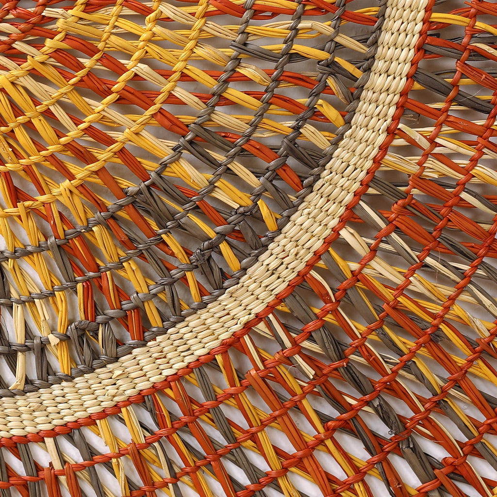 Aboriginal Artwork by Marcia Marrkula Mawulawuy - Woven Mat 160cm