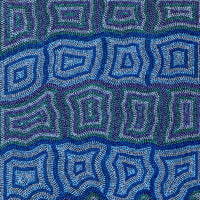 Aboriginal Artwork by Margaret Donegan, Kungkarangkalpa (Seven Sisters Story), 122x60cm