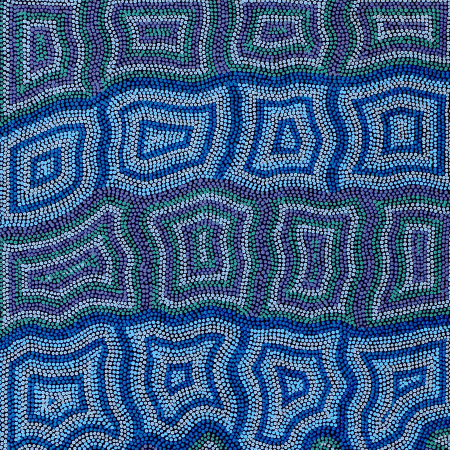 Aboriginal Artwork by Margaret Donegan, Kungkarangkalpa (Seven Sisters Story), 122x60cm