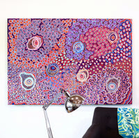 Aboriginal Artwork by Margaret Nangala Gallagher, Yankirri Jukurrpa, 152x107cm