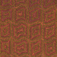 Aboriginal Artwork by Margaret Donegan, Kungkarangkalpa (Seven Sisters Story), 91x45cm