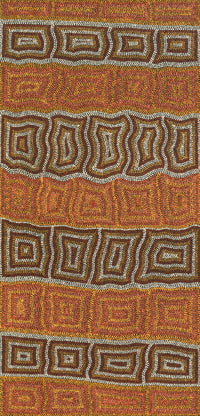 Aboriginal Artwork by Margaret Donegan, Kungkarangkalpa (Seven Sisters Story), 127x61cm
