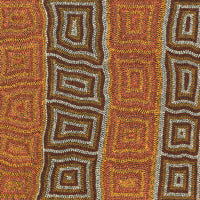 Aboriginal Artwork by Margaret Donegan, Kungkarangkalpa (Seven Sisters Story), 127x61cm