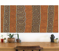 Aboriginal Artwork by Margaret Donegan, Kungkarangkalpa (Seven Sisters Story), 127x61cm
