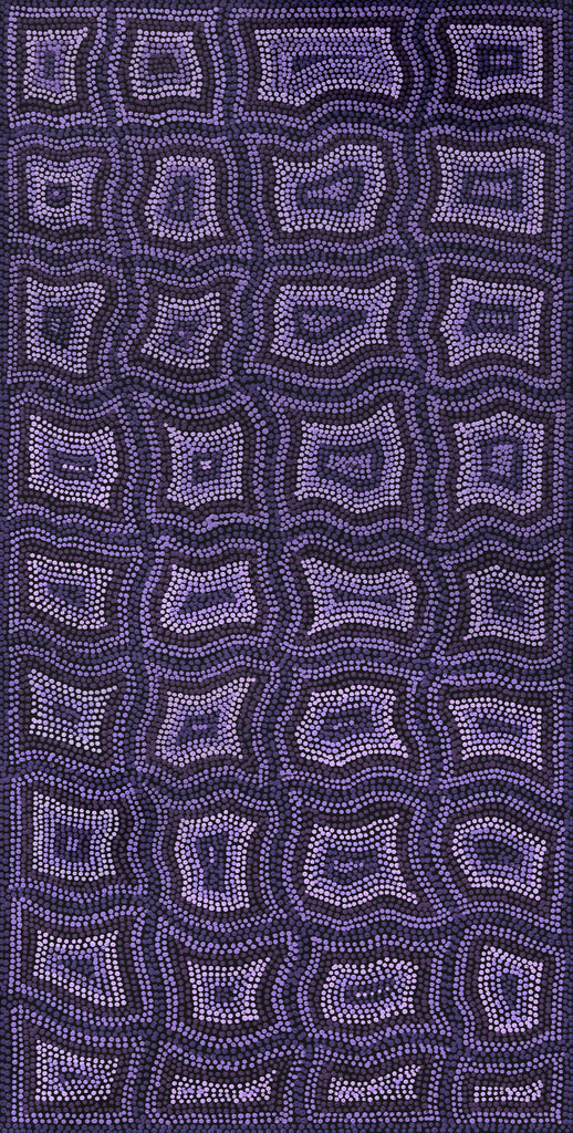 Aboriginal Artwork by Margaret Donegan, Kungkarangkalpa (Seven Sisters Story), 91x45cm