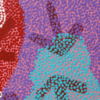 Aboriginal Artwork by Margaret Nangala Gallagher, Yankirri Jukurrpa (Emu Dreaming), 183x61cm