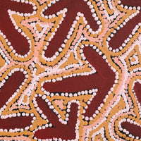 Aboriginal Artwork by Margaret Nangala Gallagher, Yankirri Jukurrpa (Emu Dreaming), 107x30cm