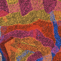 Aboriginal Artwork by Margaret Nangala Gallagher, Yankirri Jukurrpa (Emu Dreaming), 107x76cm