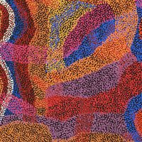 Aboriginal Artwork by Margaret Nangala Gallagher, Yankirri Jukurrpa (Emu Dreaming), 107x76cm