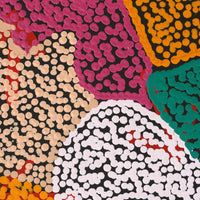 Aboriginal Artwork by Margaret Nangala Gallagher, Yankirri Jukurrpa (Emu Dreaming), 122x61cm