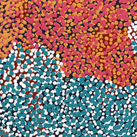 Aboriginal Artwork by Margaret Nangala Gallagher, Yankirri Jukurrpa (Emu Dreaming), 122x76cm