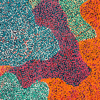 Aboriginal Artwork by Margaret Nangala Gallagher, Yankirri Jukurrpa (Emu Dreaming), 122x76cm
