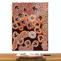 Aboriginal Artwork by Margaret Nangala Gallagher, Yankirri Jukurrpa (Emu Dreaming), 122x91cm