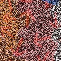 Aboriginal Artwork by Margaret Nangala Gallagher, Yankirri Jukurrpa (Emu Dreaming), 122x91cm