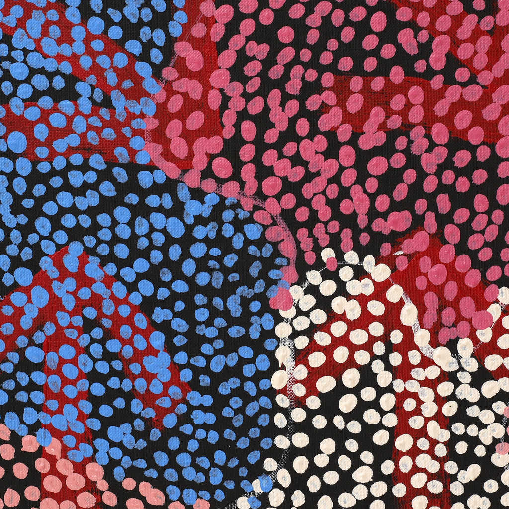 Aboriginal Artwork by Margaret Nangala Gallagher, Yankirri Jukurrpa (Emu Dreaming), 122x91cm