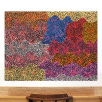 Aboriginal Artwork by Margaret Nangala Gallagher, Yankirri Jukurrpa (Emu Dreaming), 122x91cm