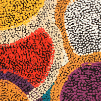 Aboriginal Artwork by Margaret Nangala Gallagher, Yankirri Jukurrpa (Emu Dreaming), 122x30cm