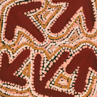 Aboriginal Artwork by Margaret Nangala Gallagher, Yankirri Jukurrpa (Emu Dreaming), 76x30cm