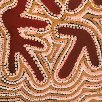 Aboriginal Artwork by Margaret Nangala Gallagher, Yankirri Jukurrpa (Emu Dreaming), 76x30cm