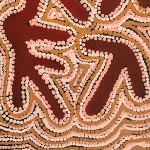 Aboriginal Artwork by Margaret Nangala Gallagher, Yankirri Jukurrpa (Emu Dreaming), 76x30cm - ART ARK®